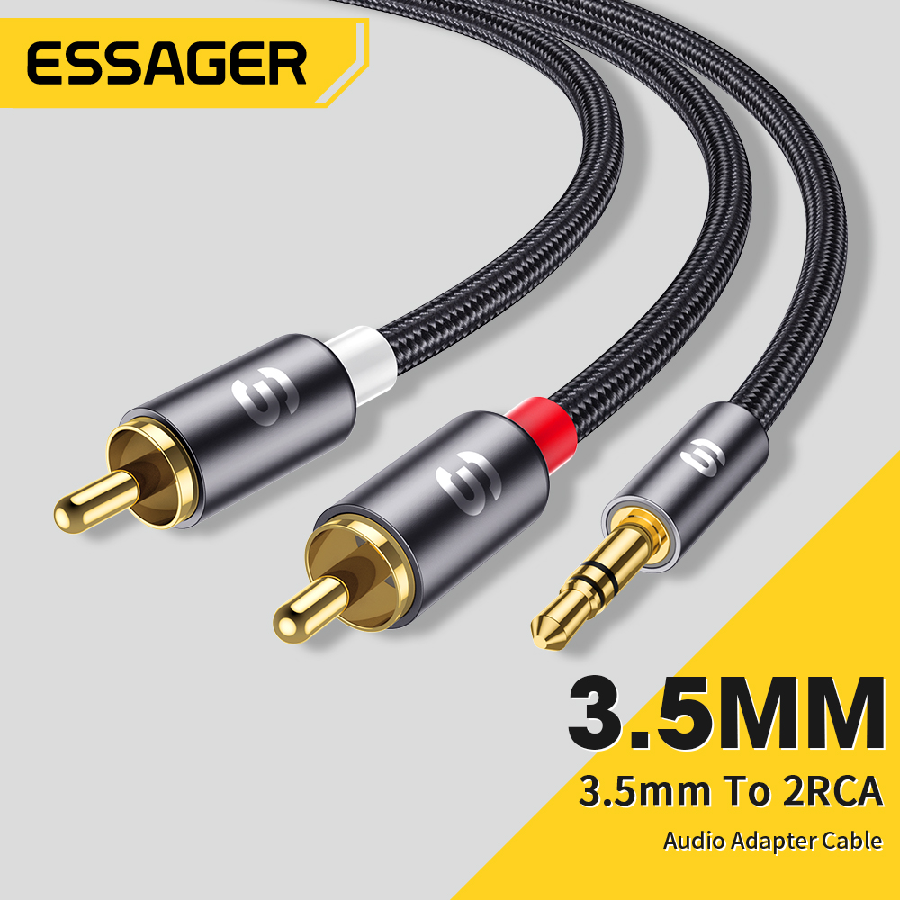 Home Cinema Solution - Essager câble Audio RCA stéréo 3.5mm