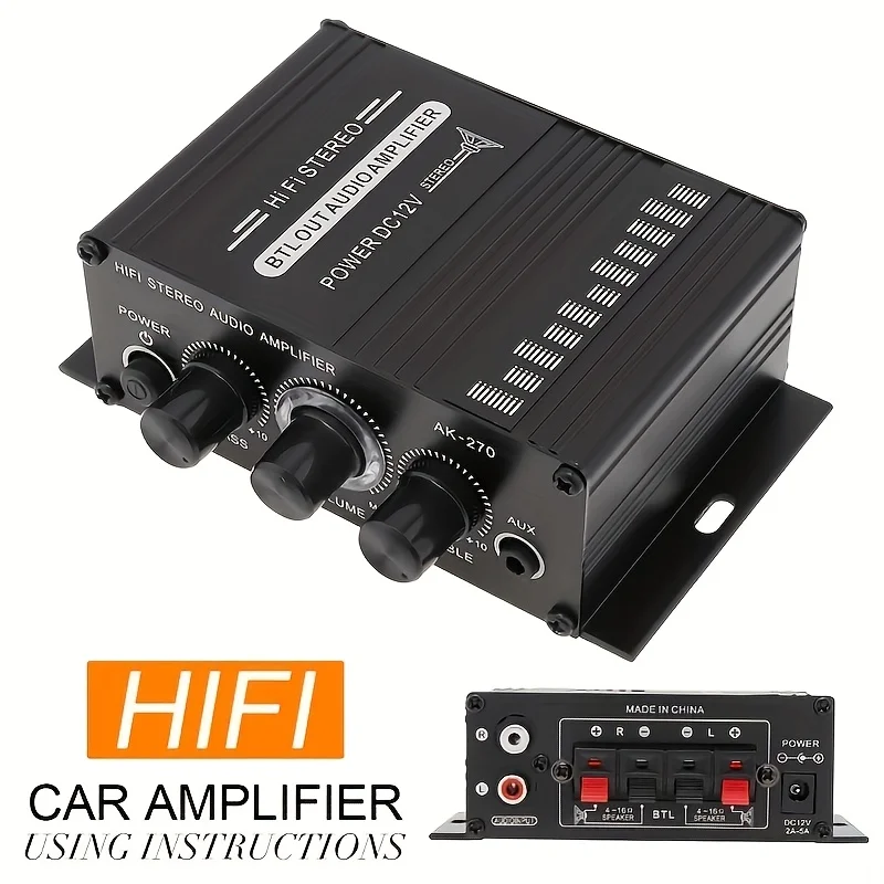 Home Cinema Solution - Mini amplificateur de puissance AK-270 400W