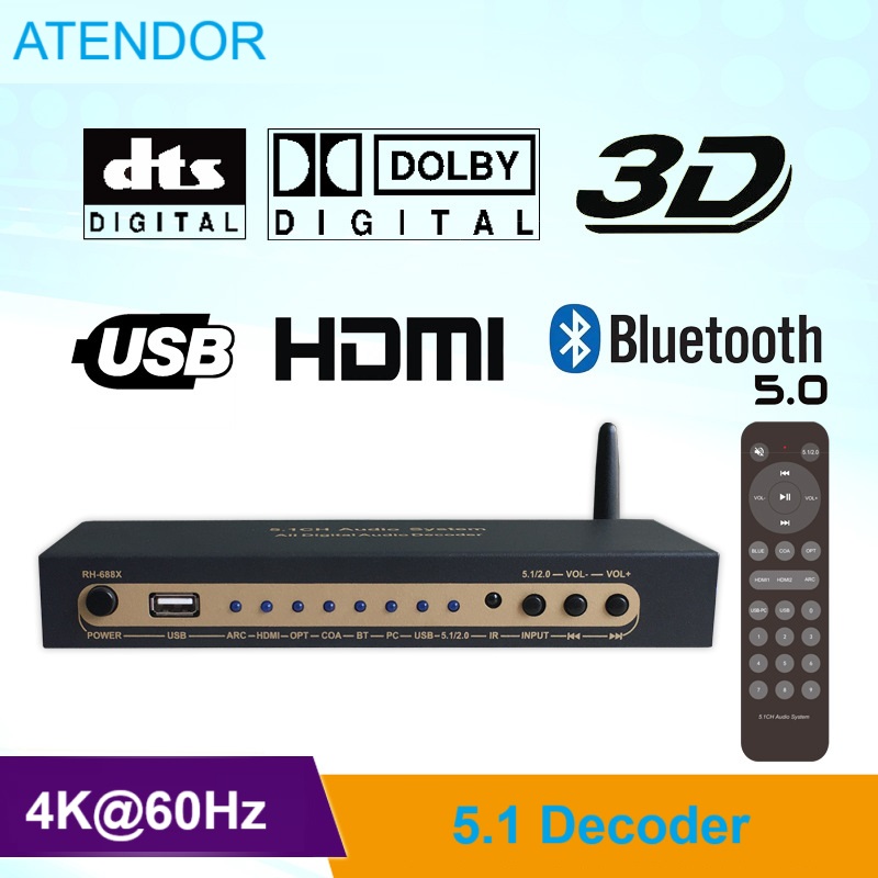 Surround Sound Decoder - DTS Dolby – décodeur Audio numérique